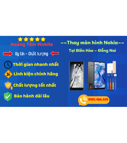 Dịch vu thay màn hình điện thoại nokia tại biên hoà đồng nai